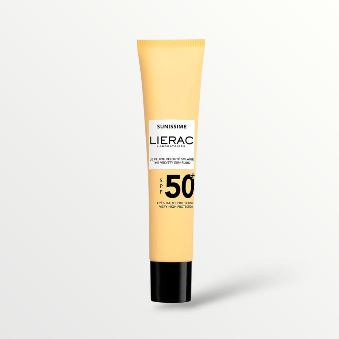 واقي شمس ليراك سونيسيم المخملي SPF 50+ لحماية فائقة ومكافحة الشيخوخة - 40 مل